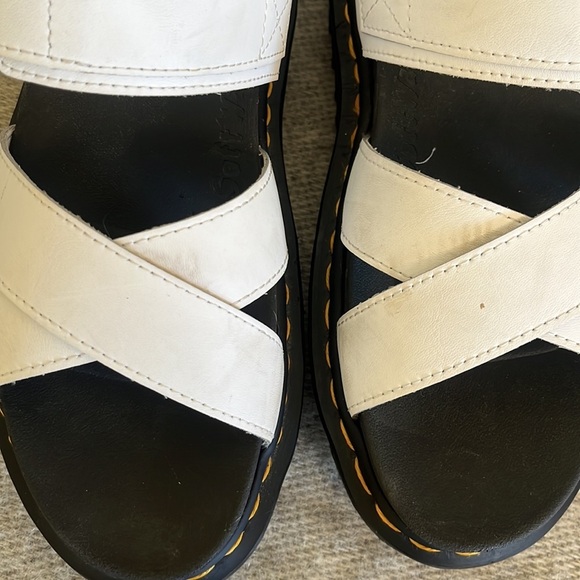 Dr. Marten white Voss II platform sandals Size 8 - Picture 3 of 12